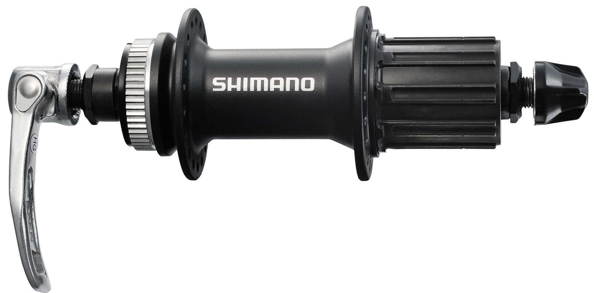 Bike Components Magasin -Bike Components Magasin Shimano HR Hinterrad Nabe Alivio Disc Centerlock FH M435 9 fach schwarz 32 Loch E FHM435BZALP