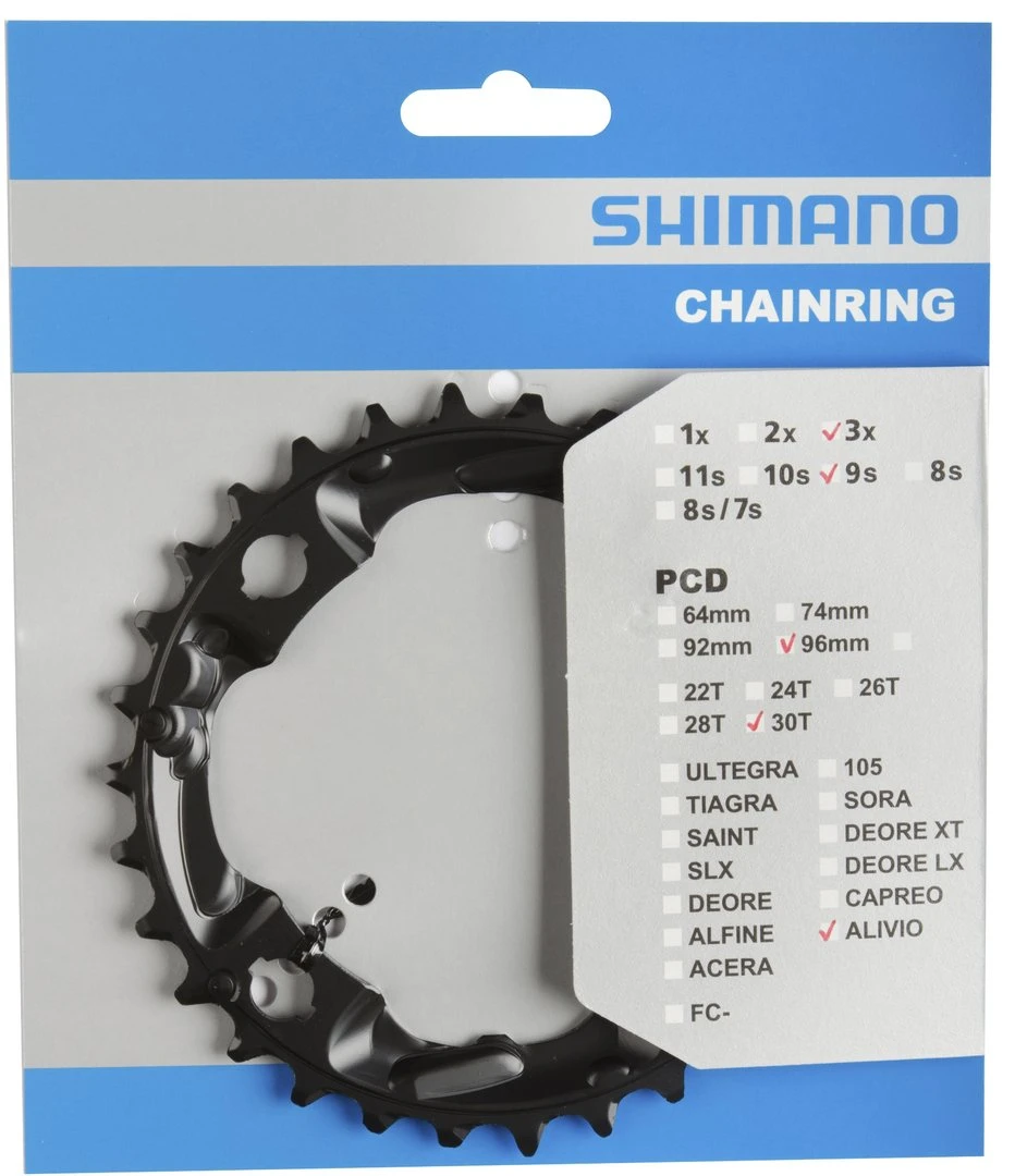 Shimano Alivio Ab 2015 30 Zähne AN-Type Für Schutzring Schwarz Y-1PL98040 3 Shimano Alivio Ab 2015 30 Zähne AN-Type Für Schutzring Schwarz Y-1PL98040