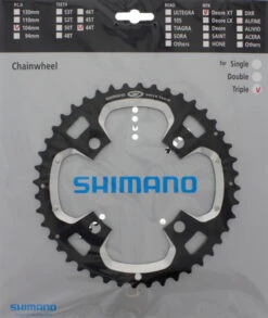 Shimano XT Ab 2008 4-Arm 9-fach 44 Zähne AA-Type IG Alu Schwarz-silber Y-1J198010