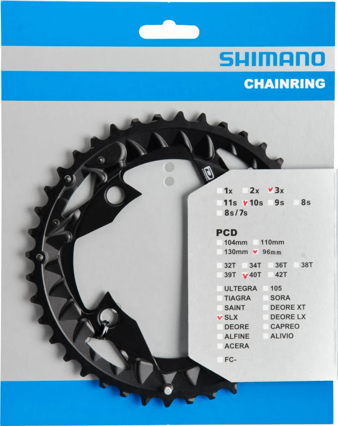 Shimano SLX Ab 2014 4-Arm 10-fach 40 Zähne AN-Type Alu Schwarz Y-1NW98020 3 Shimano SLX Ab 2014 4-Arm 10-fach 40 Zähne AN-Type Alu Schwarz Y-1NW98020